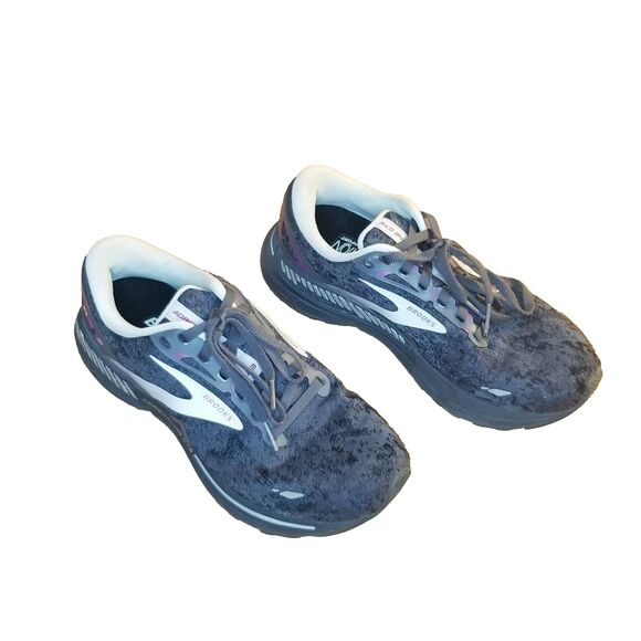 Brooks Adrenaline GTS 23 Women Size 7.5 Wide Dark Gray Running Shoe 1203811D072 - Picture 2 of 6